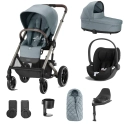 Cybex Balios S Lux Cloud T Luxury Bundle - Sky Blue/Taupe