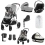 Cybex Gazelle S 8 Piece Bundle with Cloud G i-Size Car Seat - Lava Grey