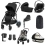 Cybex eGazelle S 8 Piece Bundle with Cloud G i-Size Car Seat - Moon Black/Black