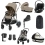 Cybex eGazelle S 8 Piece Bundle with Cloud G i-Size Car Seat - Almond Beige/Taupe