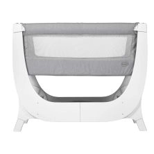 Shnuggle Air 2in1 Bedside Crib / Cot With Air Cot Mattress - Dove Grey