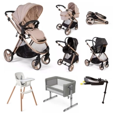 Red Kite Push Me Pace i Latte 9 Piece Everything You Need Travel System - Latte (Exclusive to Kiddies Kingdom) 