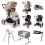 Red Kite Push Me Pace i Latte 9 Piece Everything You Need Travel System - Latte