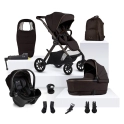 Silver Cross Reef 2 Special Edition with First Bed Folding Carrycot & Ultimate Pack - Ganache