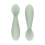 Ezpz Pack of 2 Tiny Spoons - Sage