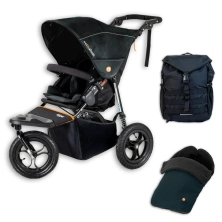 Out 'n' About Nipper V5 All Terrain Pushchair Adventure Bundle - Summit Black