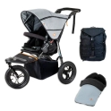 Out 'n' About Nipper V5 All Terrain Pushchair Adventure Bundle - Rock Salt Grey