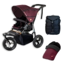 Out 'n' About Nipper V5 All Terrain Pushchair Adventure Bundle - Bramble Berry Red