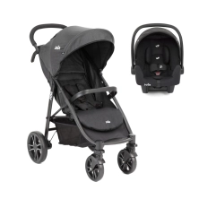 Joie Litetrax E 3in1 I-Size Travel System Bundle - Coal