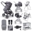 miniuno TouraGo Bundle Package with Stay Close Crib & Yumo MultiPlus Highchair - Anthracite