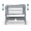 Miniuno StayClose Co-Sleeper Crib - Grey