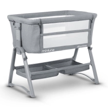 Miniuno StayClose Co-Sleeper Crib - Grey