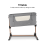 Amana CuddleClose Crib - Pebble Grey