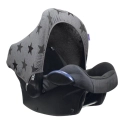 Dooky Car Seat Hoody - Grey Stars