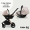 My Babiie MB450i Billie Faiers 3 in 1 Travel System - Pastel Pink (MB450iPP)