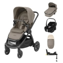 Maxi Cosi Adorra Luxe Pebble 360 PRO Travel System-Twillic Truffle