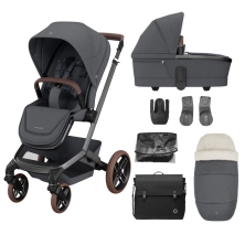 Maxi Cosi Fame 8 Piece Essential Travel System - Twillic Graphite