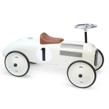 Vilac Classic Ride On Metal Car - Off White