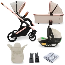 My Babiie MB500i Dani Dyer iSize Travel System - Stone (MB500iDDST)