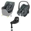 Maxi Cosi Pebble S & Pearl S i-Size Car Seat Bundle - Tonal Graphite