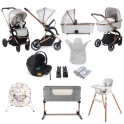 My Babiie MB500i Dani Dyer 11 Piece Everything You Need Travel System Bundle - Rose Gold Marble (MB500iDDMR)