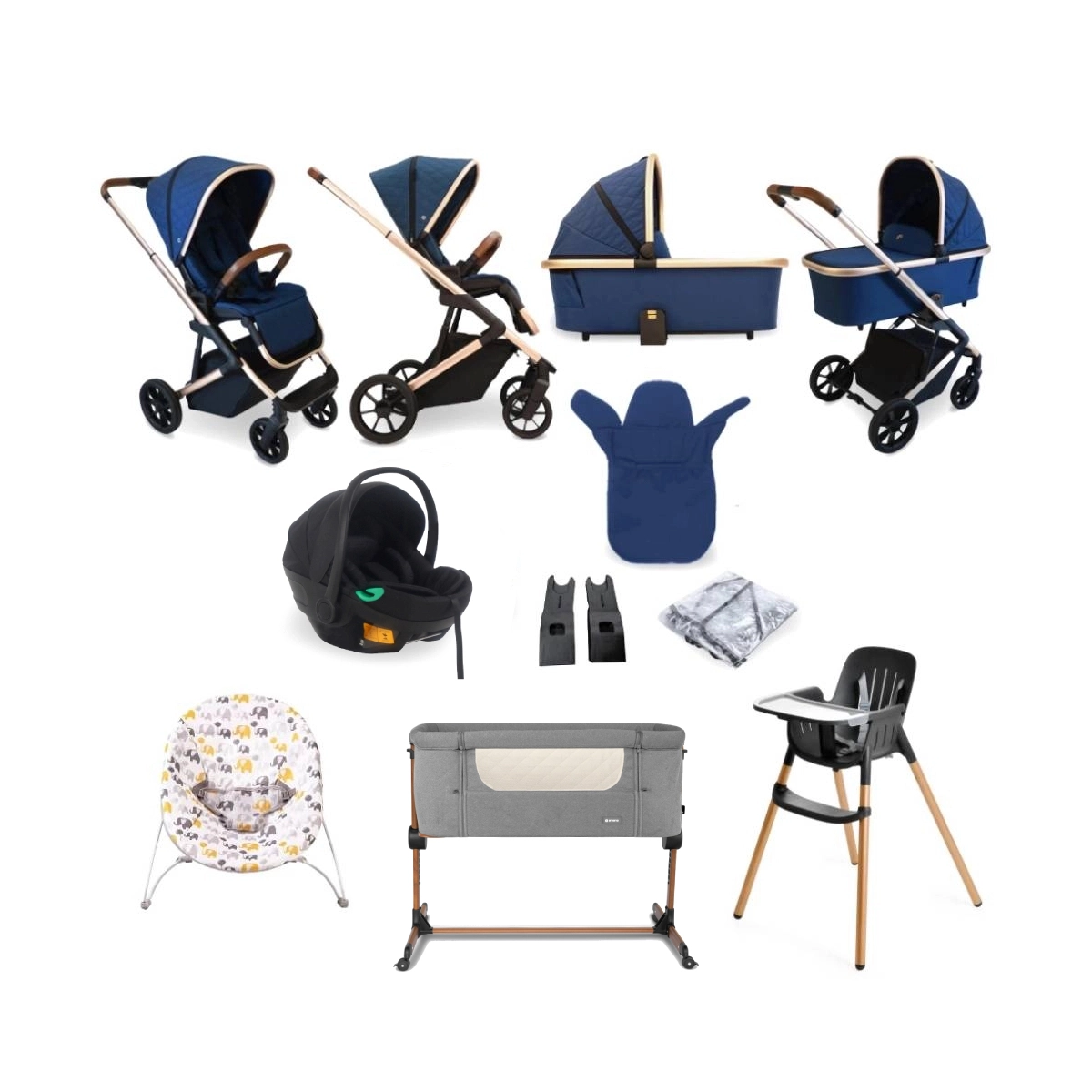 My Babiie MB500i Dani Dyer 11 Piece Everything You Need Travel System Bundle