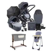 iCandy Peach 7 Complete Pushchair Complete Exclusive Home Bundle - Phantom/Truffle