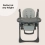 My Babiie Luxe Highchair - Pink (MBHC9)