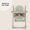 My Babiie Luxe Highchair - Grey (MBHC9GY)