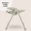 My Babiie Luxe Highchair - Grey (MBHC9GY)