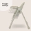 My Babiie Luxe Highchair - Grey (MBHC9GY)