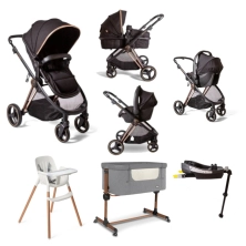 Red Kite Push Me Pace i Amber 9 Piece Everything You Need Travel System - Rose Gold (Exclusive to Kiddies Kingdom)