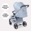 My Babiie MB160 Dani Dyer Pushchair - Blue Plaid (MB160DDBP)