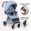 My Babiie MB160 Dani Dyer Pushchair - Blue Plaid (MB160DDBP)