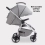 My Babiie MB160 Samantha Faiers Pushchair - Grey Leaf (MB160SFGF)