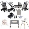 My Babiie MB500i Dani Dyer 11 Piece Everything You Need Travel System Bundle - Moon Grey (MB5002MOCS)