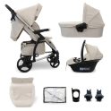 My Babiie MB200i 3in1 Travel System with i-Size Car Seat - Oatmeal (MB200iBFBN)