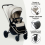 My Babiie MB450i Dani Dyer 3 in 1 Travel System - Beige