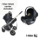 My Babiie MB450i Dani Dyer 3 in 1 Travel System - Ivory (MB450iIV)