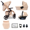 My Babiie MB200i 3in1 Travel System with i-Size Car Seat - Blush (MB200iBFBL)