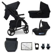 My Babiie MB200i 3in1 Travel System with i-Size Car Seat - Black Leopard (MB200iDDLB)