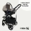 My Babiie MB200i Samantha Faiers 3 in 1 iSize Travel System - Mink (MB200iSFMK)