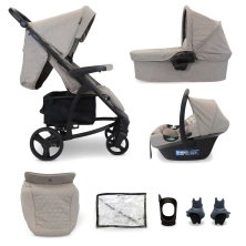 My Babiie MB200i 3in1 Travel System with i-Size Car Seat - Mink (MB200iSFMK)