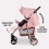 My Babiie MB30 Billie Faiers Pink Pushchair-Pink Stripe (MB30PS)