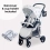 My Babiie MB30 Billie Faiers Pushchair-Grey Tie Dye (MB30BFGT)