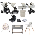 My Babiie MB450i Dani Dyer 11 Piece Everything You Need Travel System Bundle - Ivory (MB450iIV)