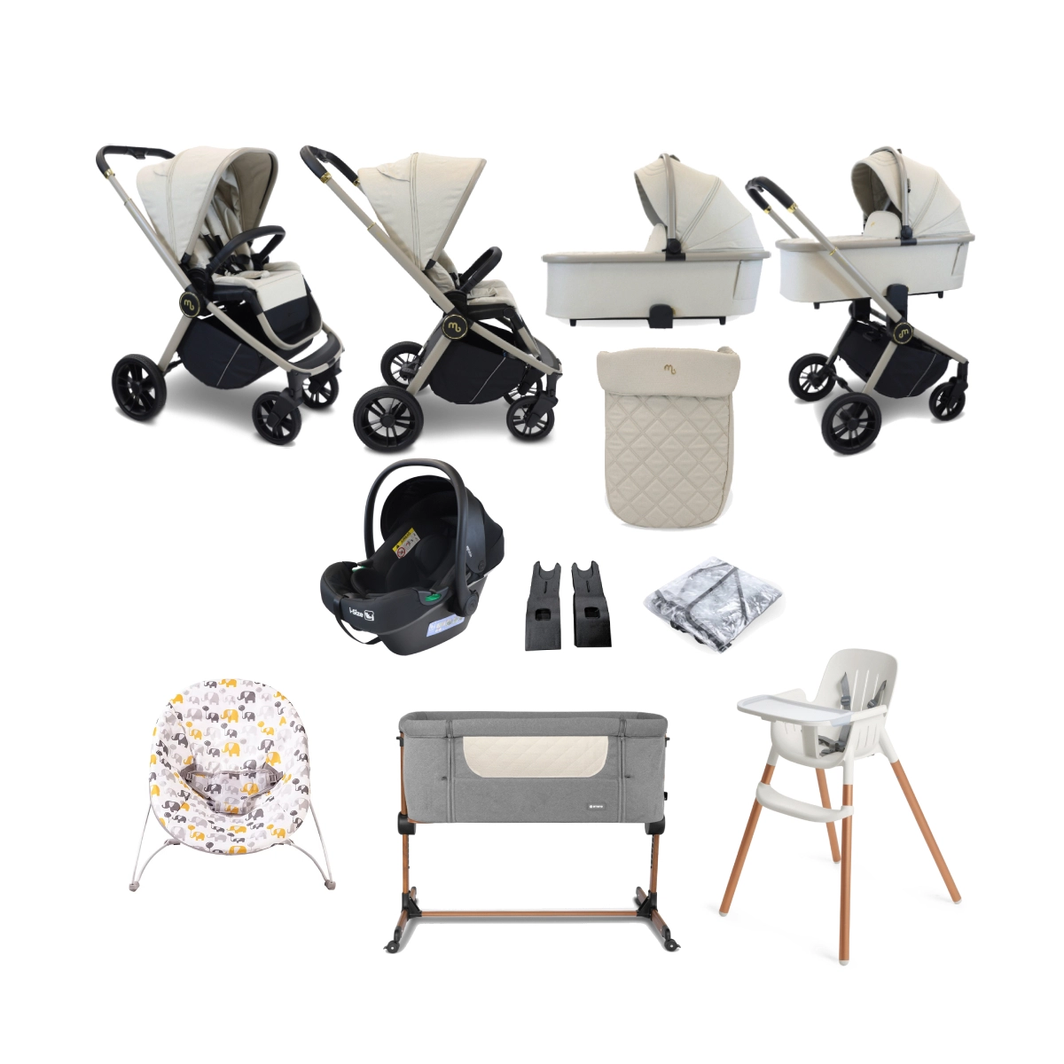 My Babiie MB450i Dani Dyer 11 Piece Everything You Need Travel System Bundle