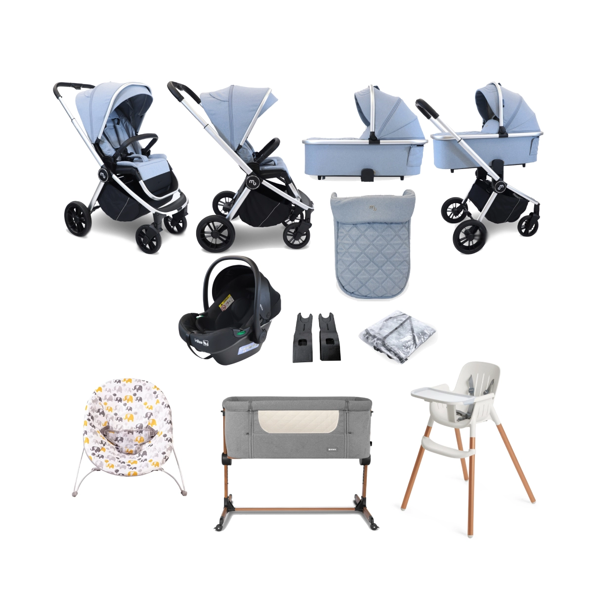 My Babiie MB450i Samantha Faiers 11 Piece Everything You Need Travel System Bundle