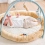 Nattou Charile the Dog Stuffed Playmat with Arches - Beige