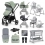 miniuno VenToura Bundle Package with Stay Close Crib & Yumo MultiPlus Highchair - Shamrock